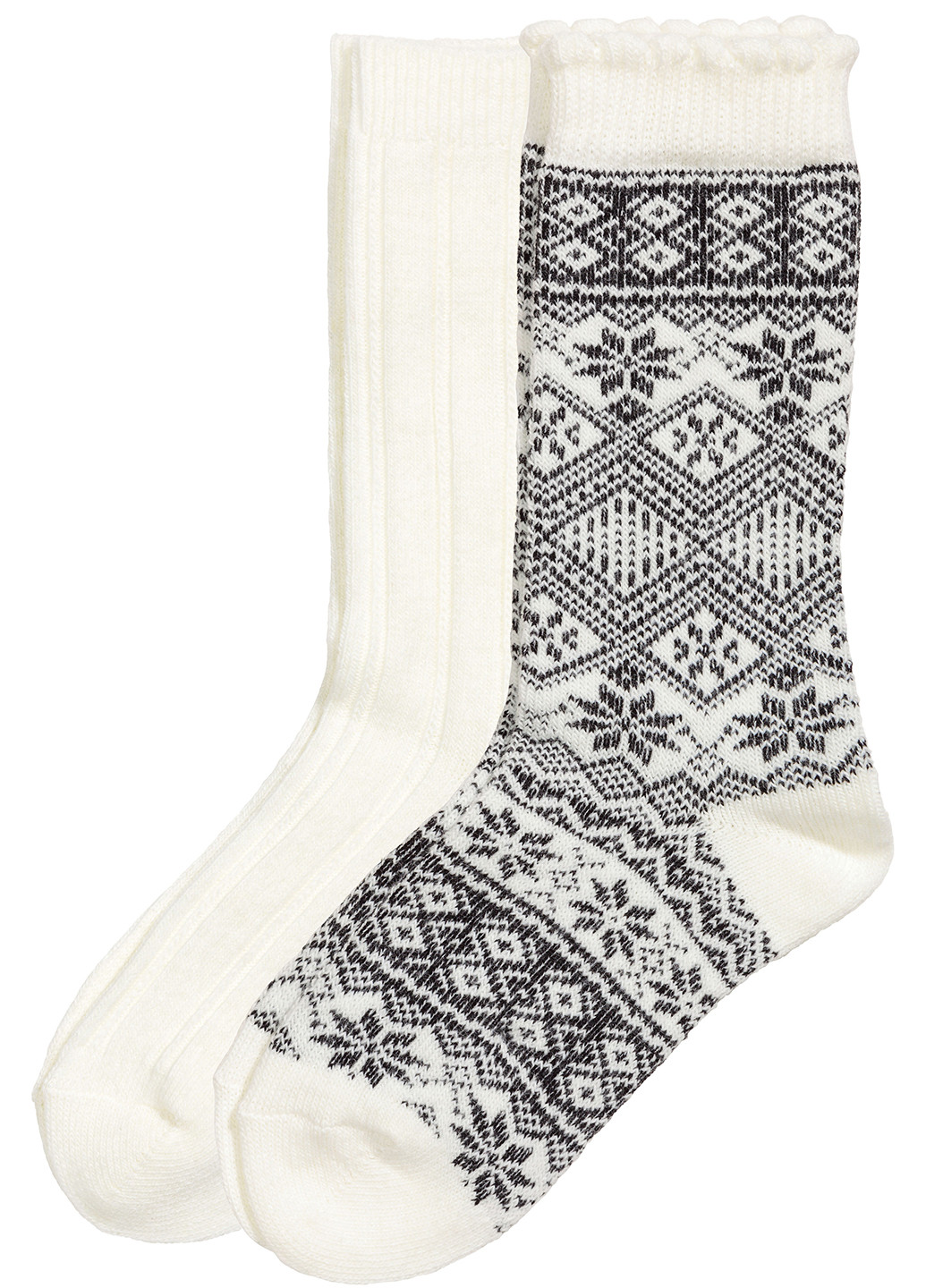 Шкарпетки (2 пари) H&M білі повсякденні