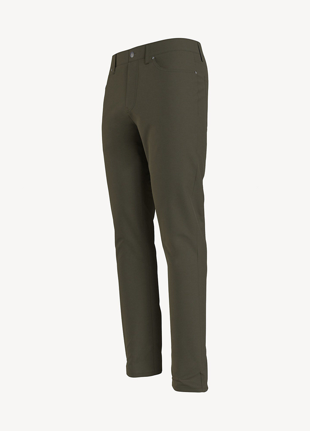 Темно-зеленые кэжуал демисезонные прямые брюки Tommy Hilfiger