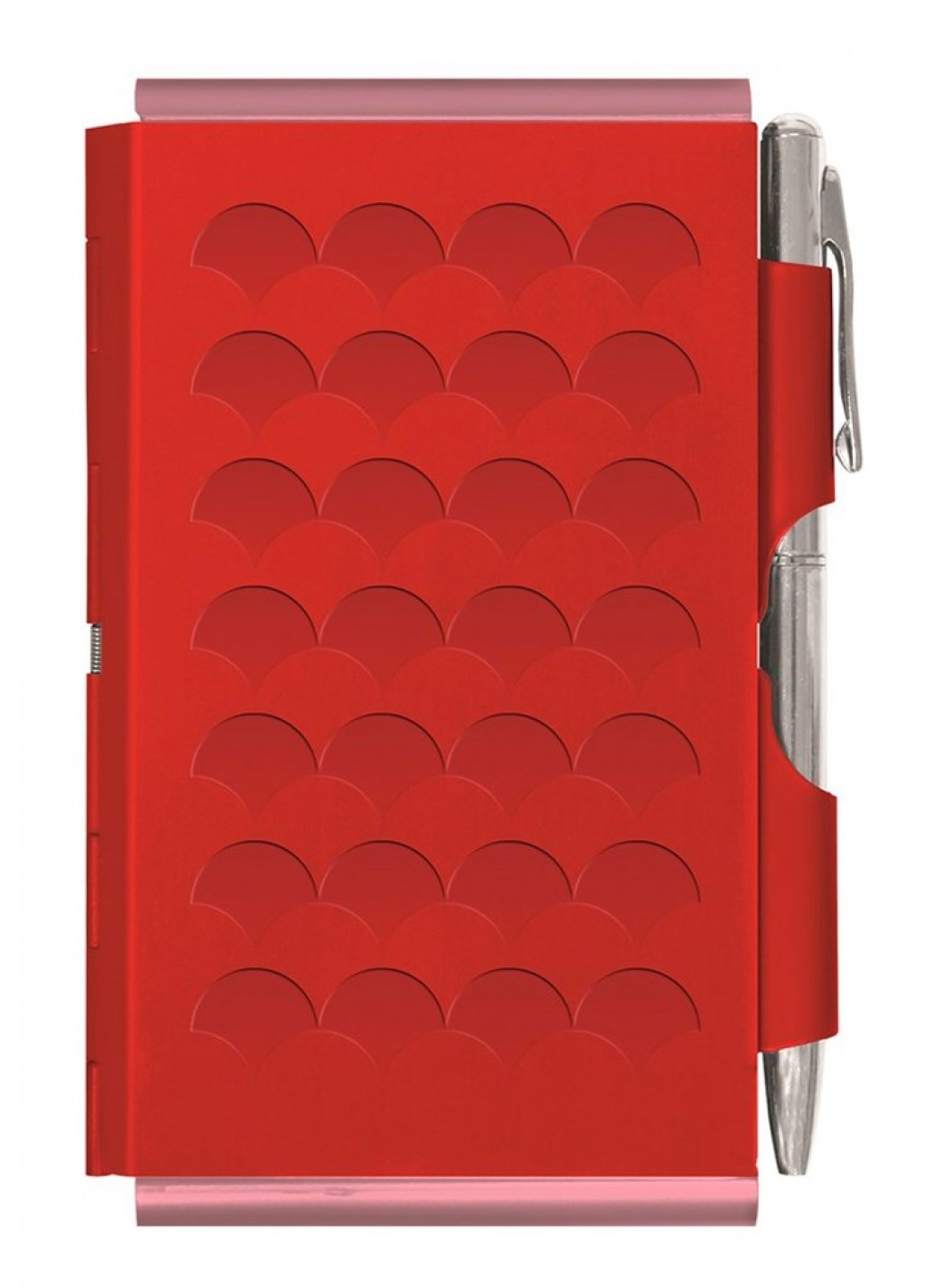 Карманный блокнот с ручкой Diamond; красный А6 Troika (215489586)