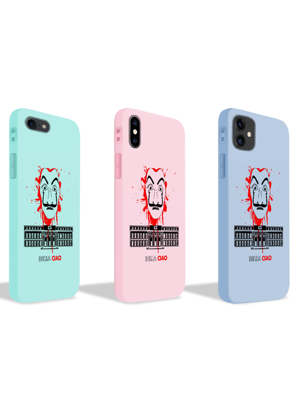 Чехол силиконовый Apple Iphone X Бумажный дом (La casa de papel Netflix) (6129-1629) MobiPrint (219774482)