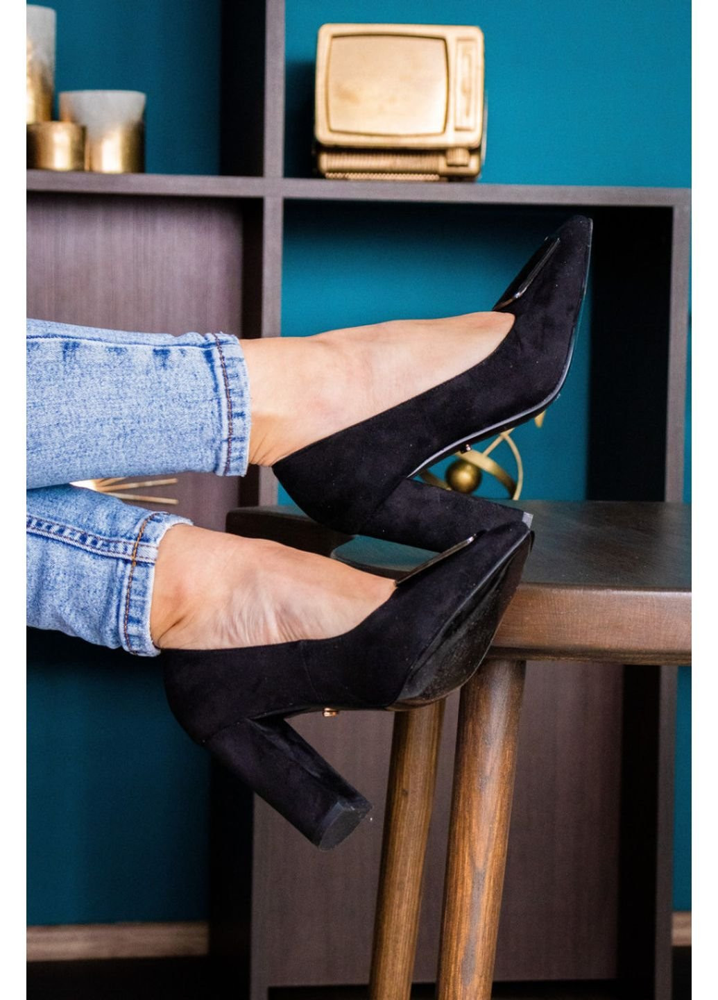 Туфлі жіночі на підборах Mugsley 2376 39 25 см Чорний Fashion (253195539)