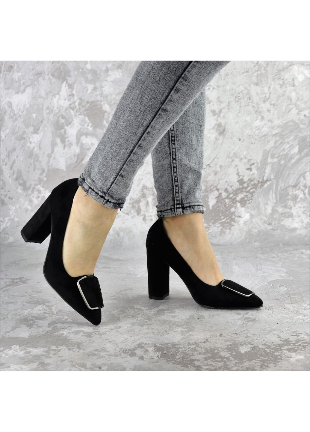 Туфли женские на каблуке Mugsley 2376 39 25 см Черный Fashion