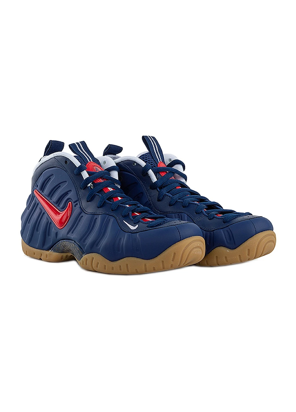 Синие демисезонные кроссовки air foamposite pro Nike
