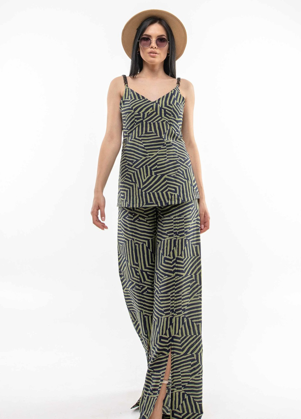 Брюки Алария БР 01 сине-зеленый Ри Мари (251456928)