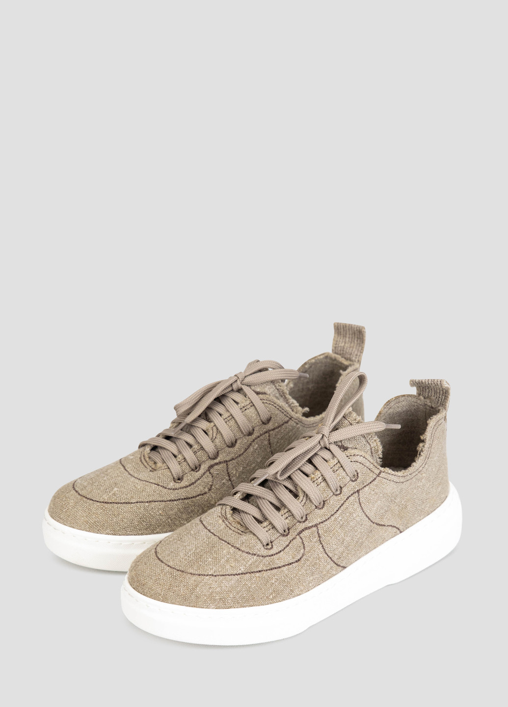 Серо-бежевые кеды Lioneli