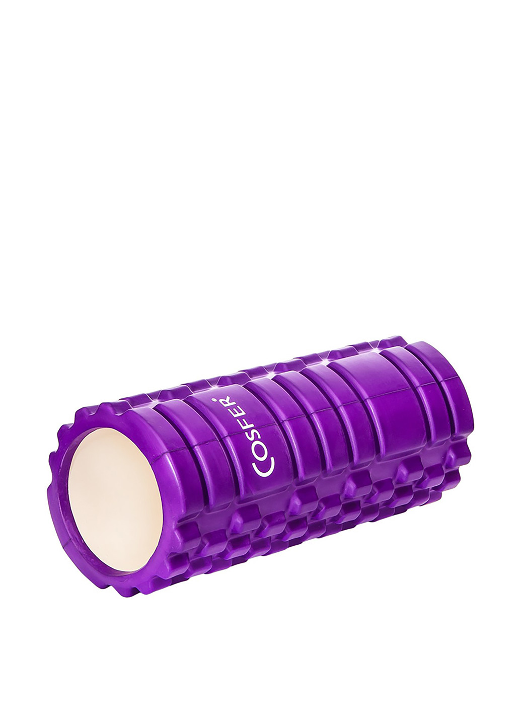 Ролик для йоги, 33х14 см Cosfer логотип фиолетовый