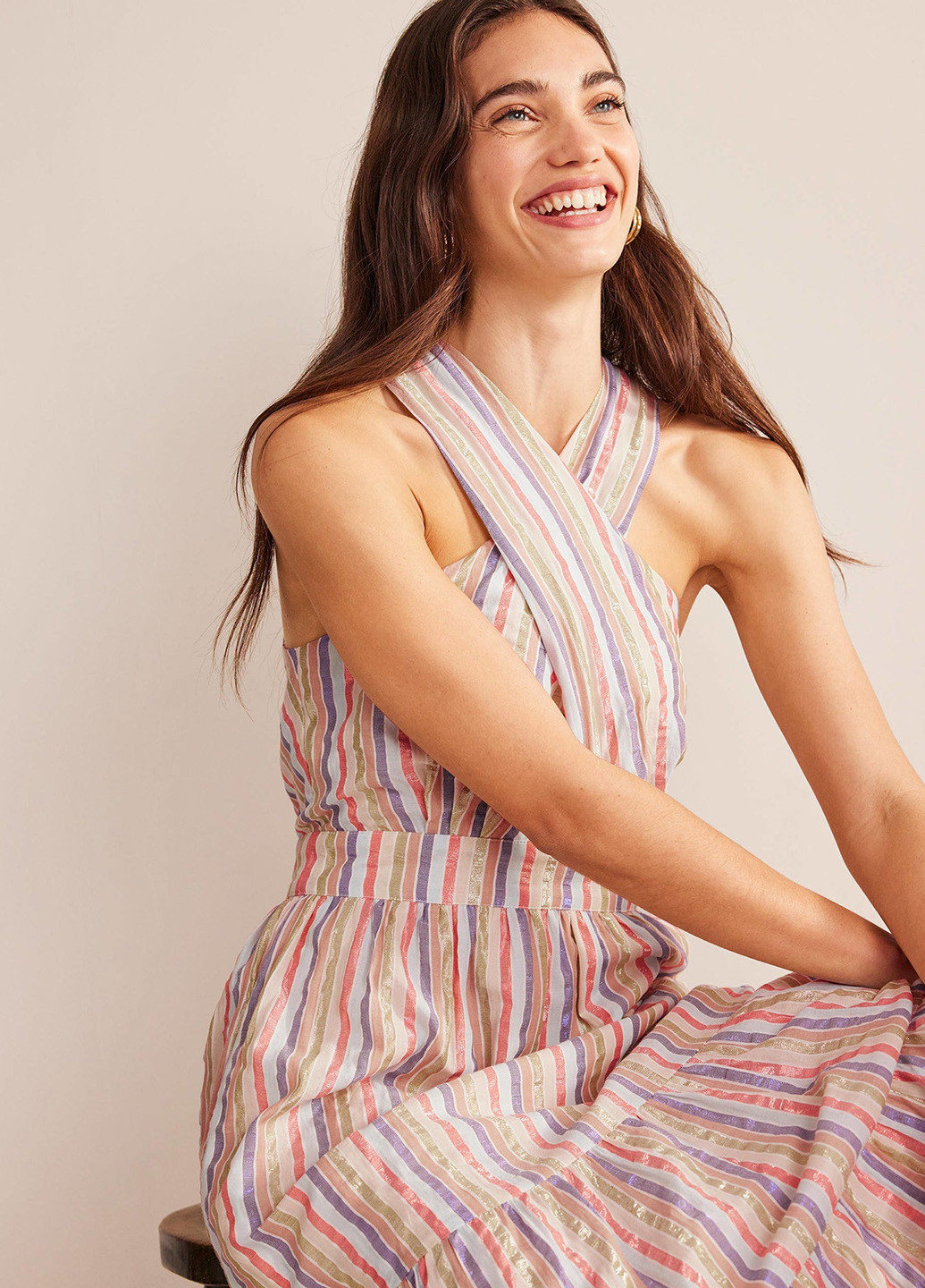 Комбінована кежуал сукня Boden в смужку