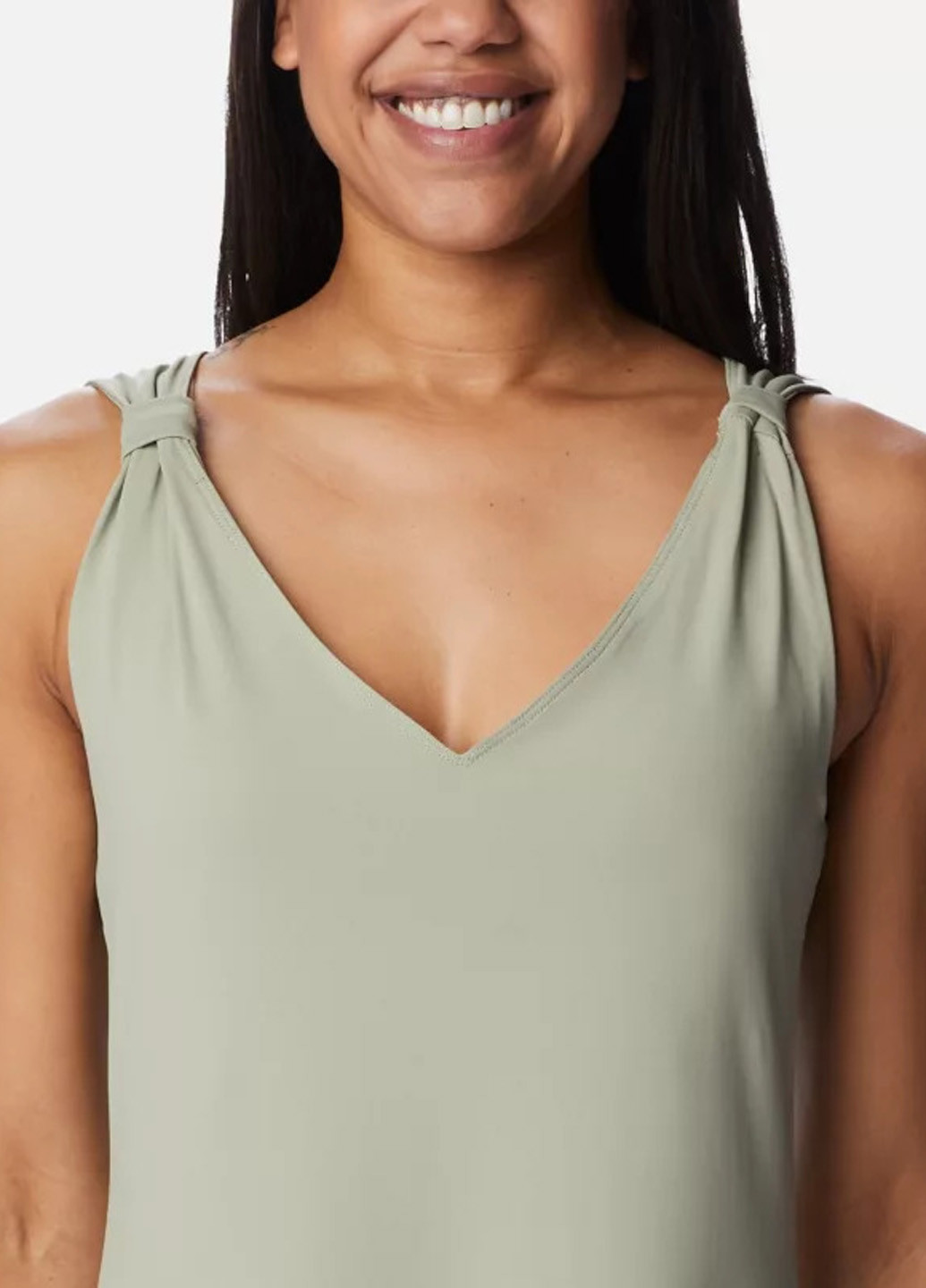 Світло-зелена кежуал сукня сукня-майка Columbia однотонна