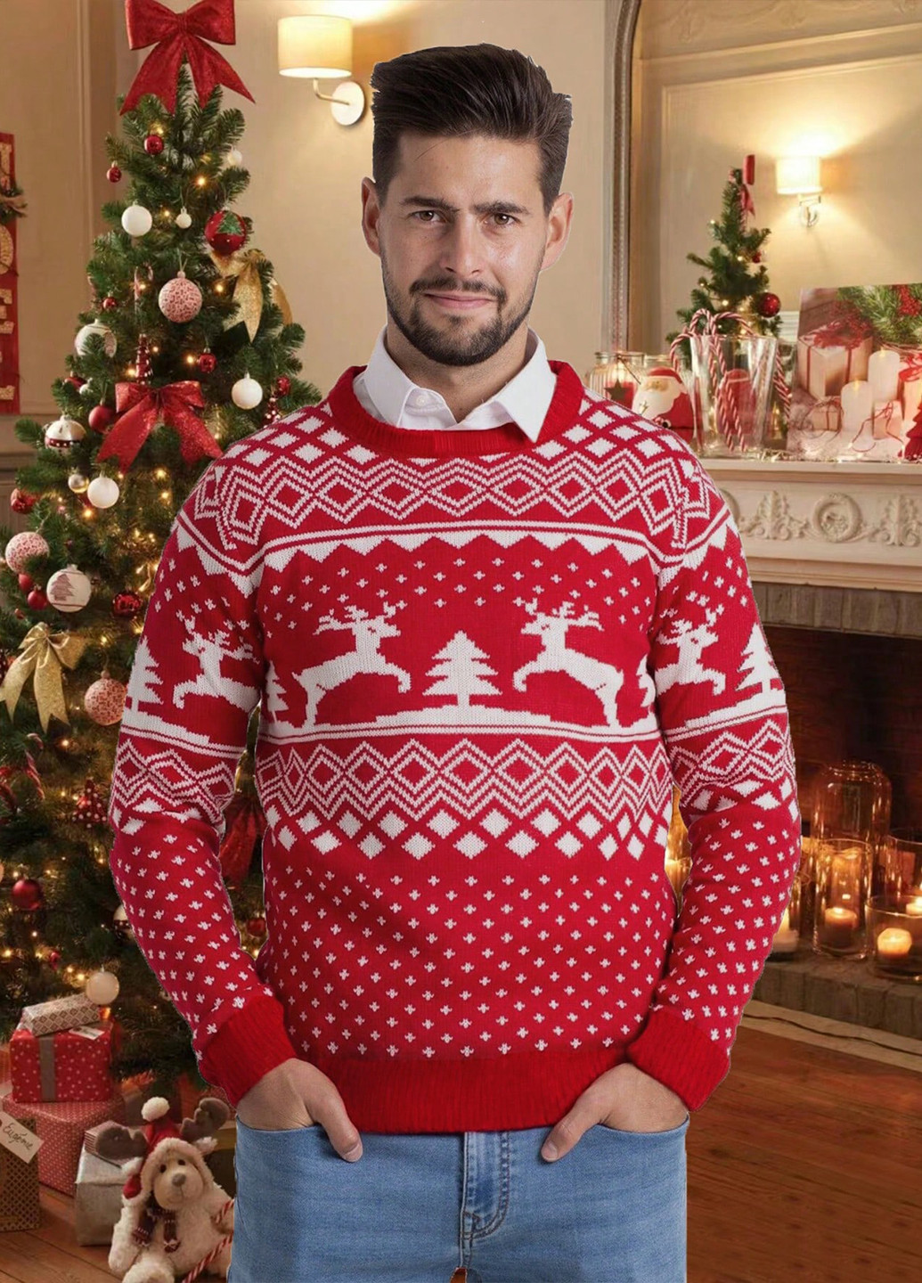 Червоний демісезонний джемпер джемпер SHEIN