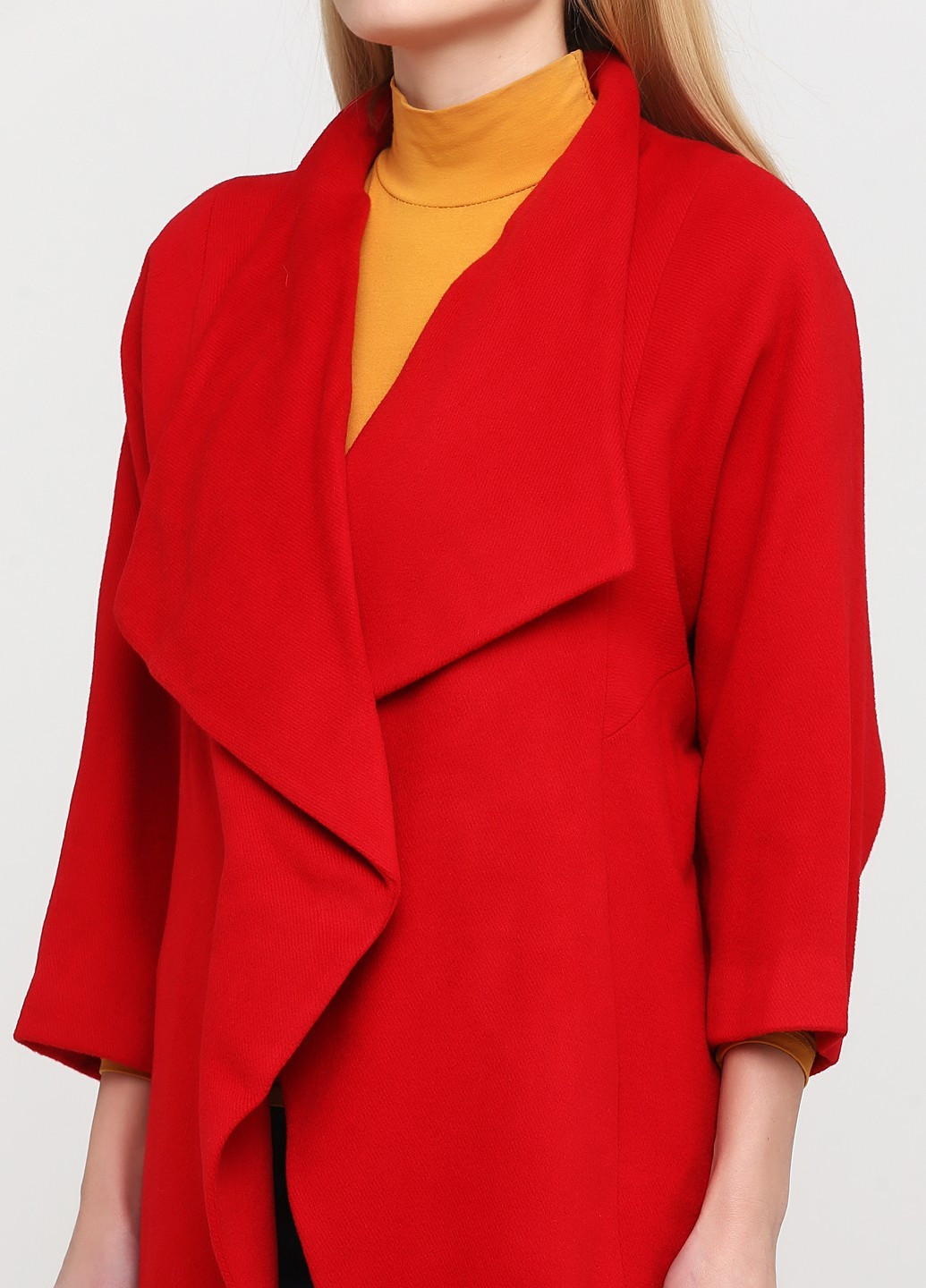 Красное демисезонное Пальто однобортное Vero Moda
