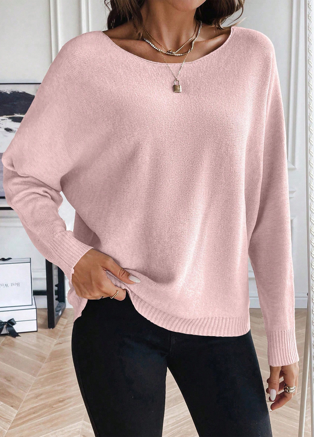 Рожевий демісезонний джемпер джемпер SHEIN