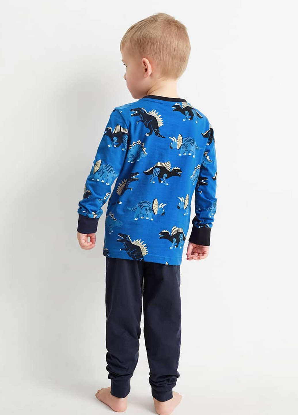 Синяя всесезон пижама (лонгслив, брюки) C&A