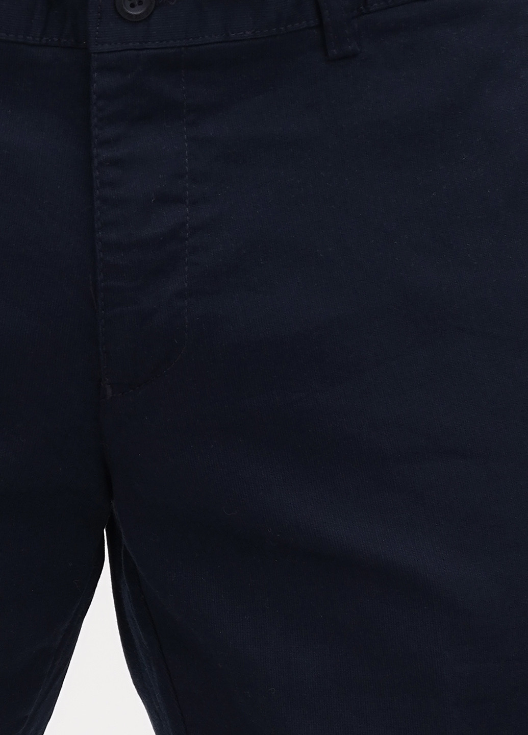 Синие кэжуал демисезонные прямые брюки No Brand
