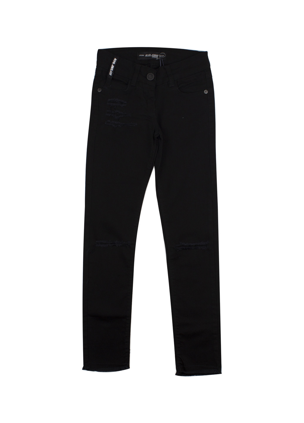 Черные демисезонные прямые джинсы A-yugi