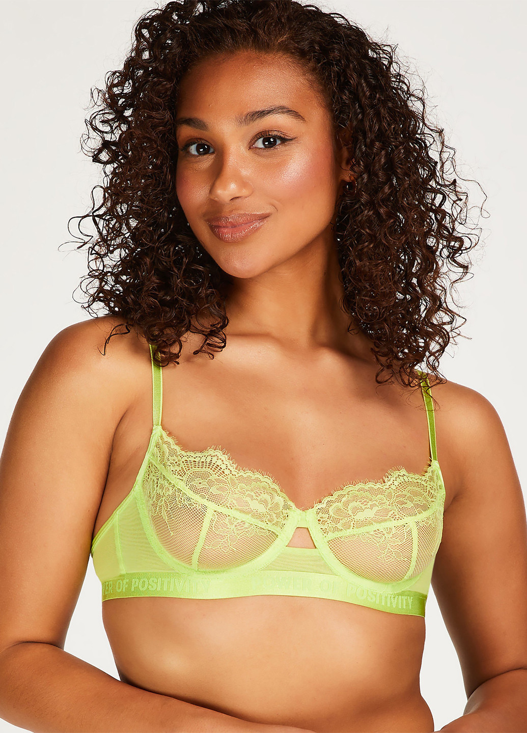 Салатовий бюстгальтер Hunkemoller з кісточками поліамід
