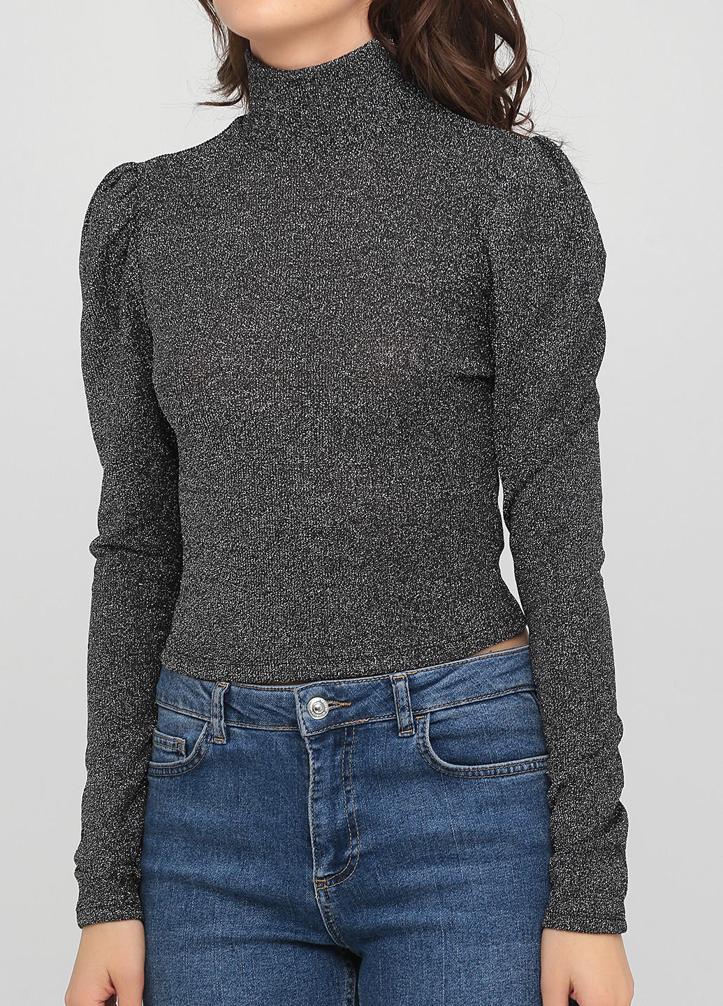 Черный демисезонный свитер H&M