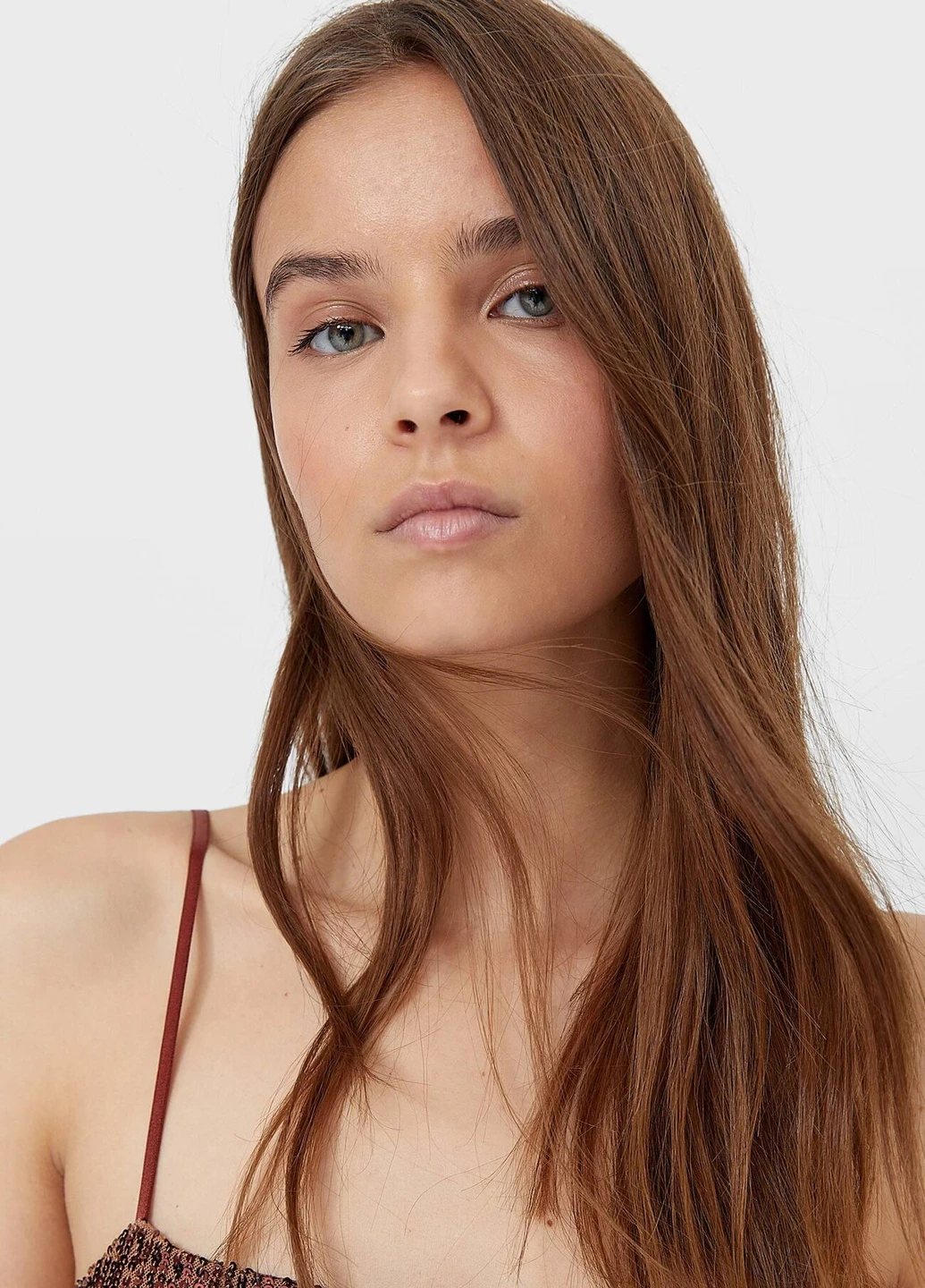 Коричневое вечірня сукня,коричневий, Stradivarius