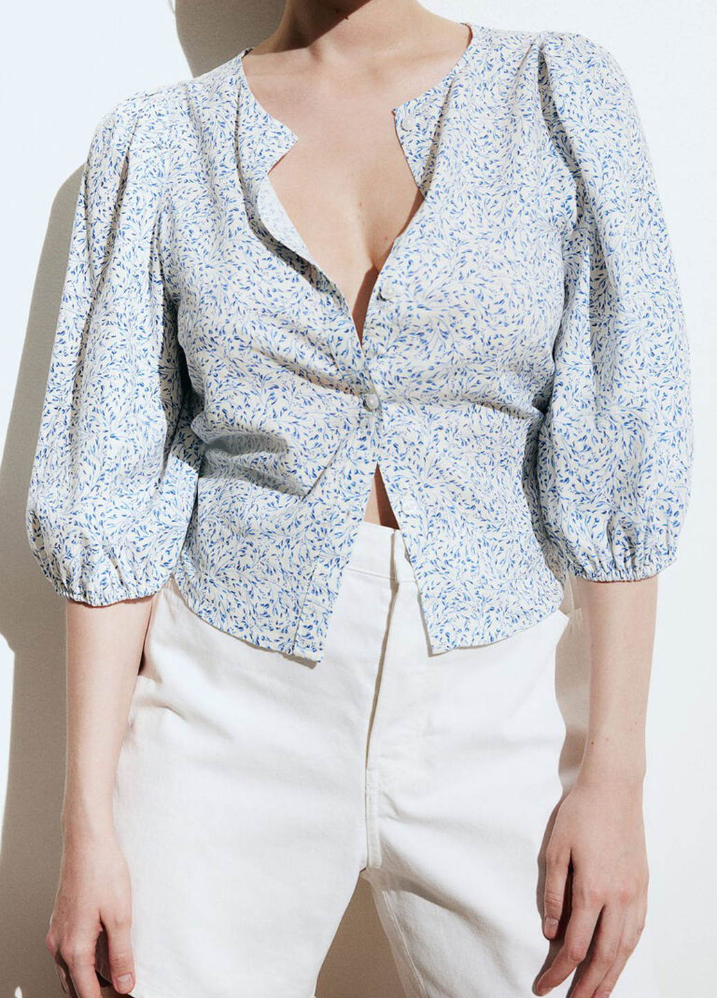 Белая блуза H&M