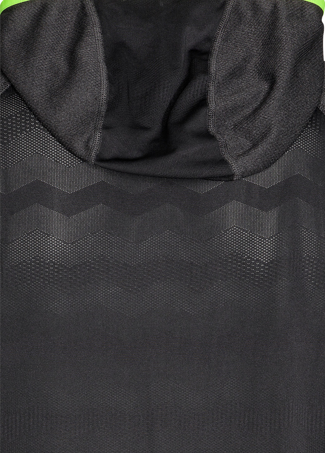 Реглан H&M однотонный тёмно-серый спортивный полиэстер