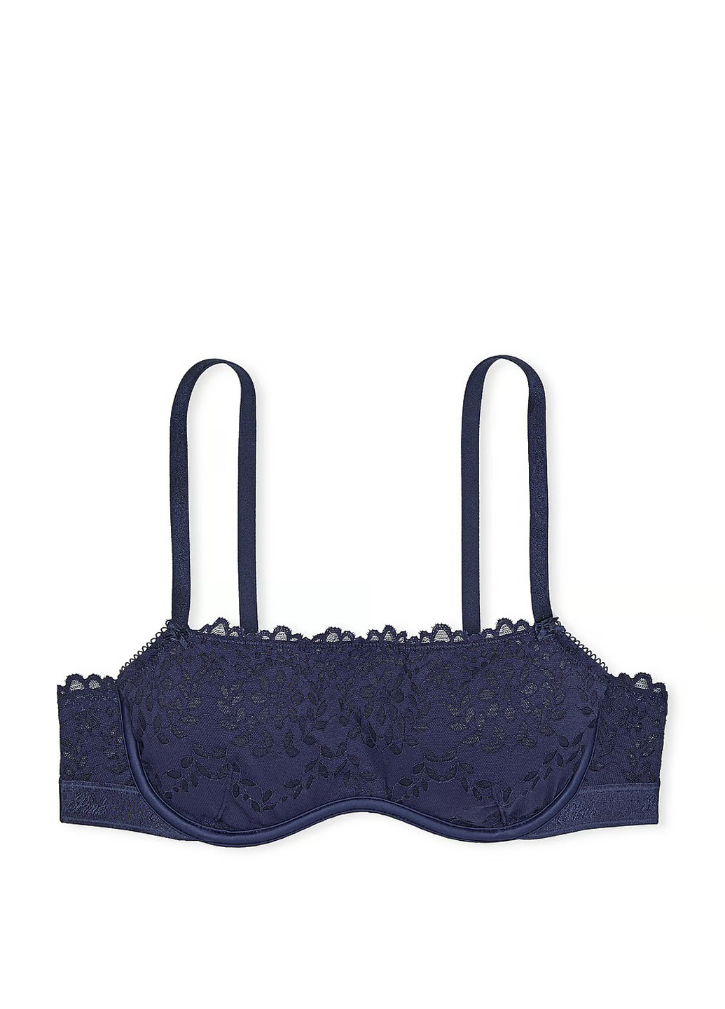 Тёмно-синий бюстгальтер Victoria's Secret с косточками полиамид