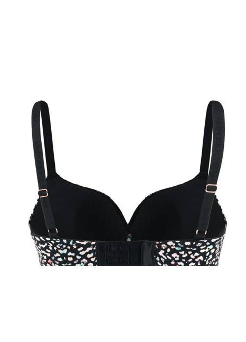 Чёрный бралетт бюстгальтер Emporio Armani без косточек полиамид