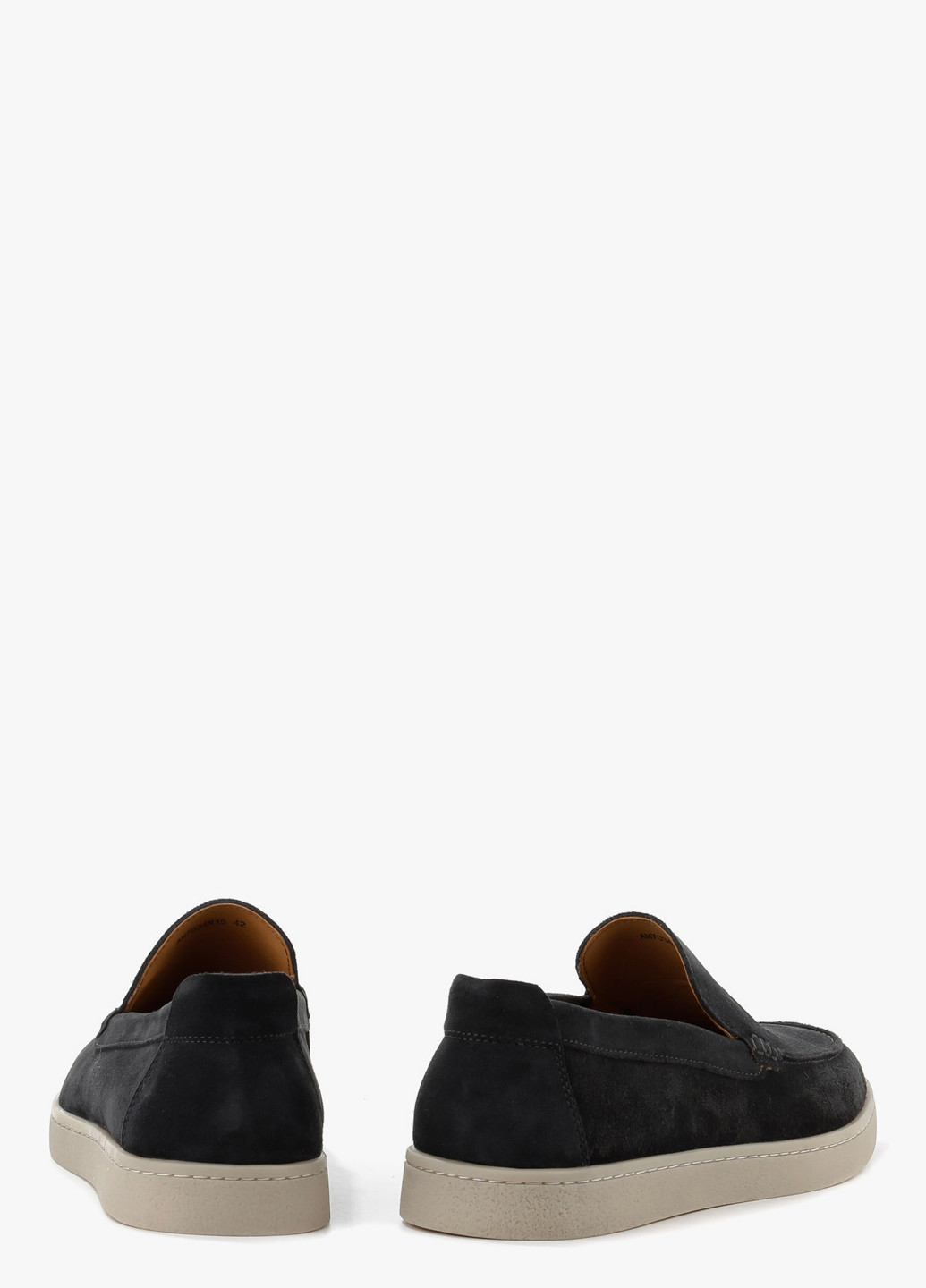 Темно-серые мокасины Le'BERDES