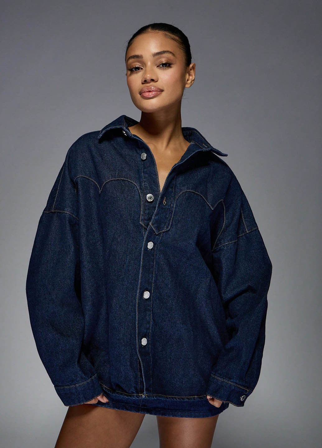 Куртка-сорочка SHEIN (366268956)