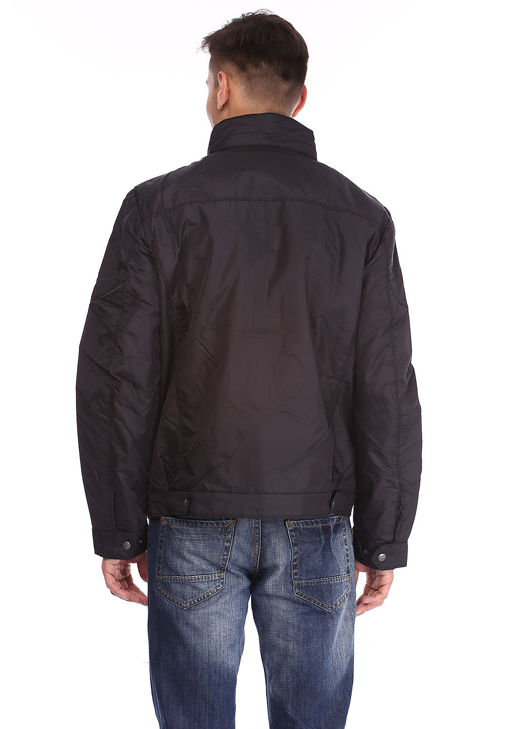 Черная демисезонная куртка мужская Geox