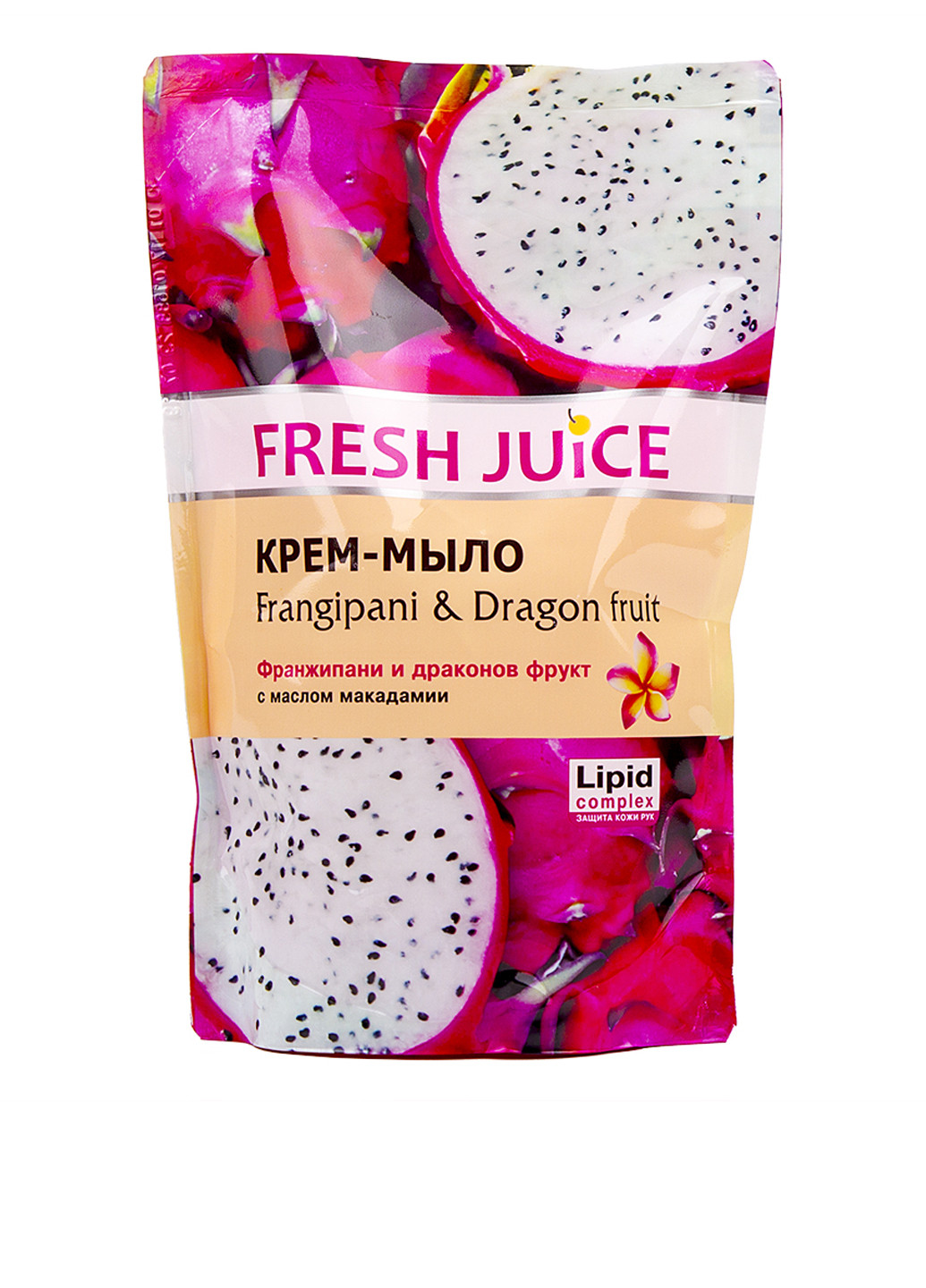 Крем-мыло с маслом макадамии Франжипани и драконов фрукт, 460 мл Fresh Juice (79090479)