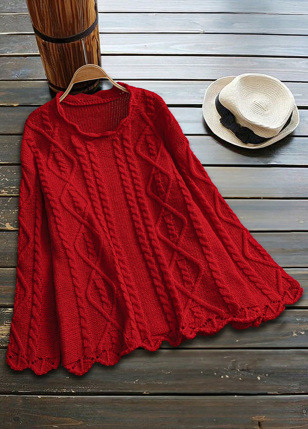 Червоний демісезонний джемпер джемпер SHEIN