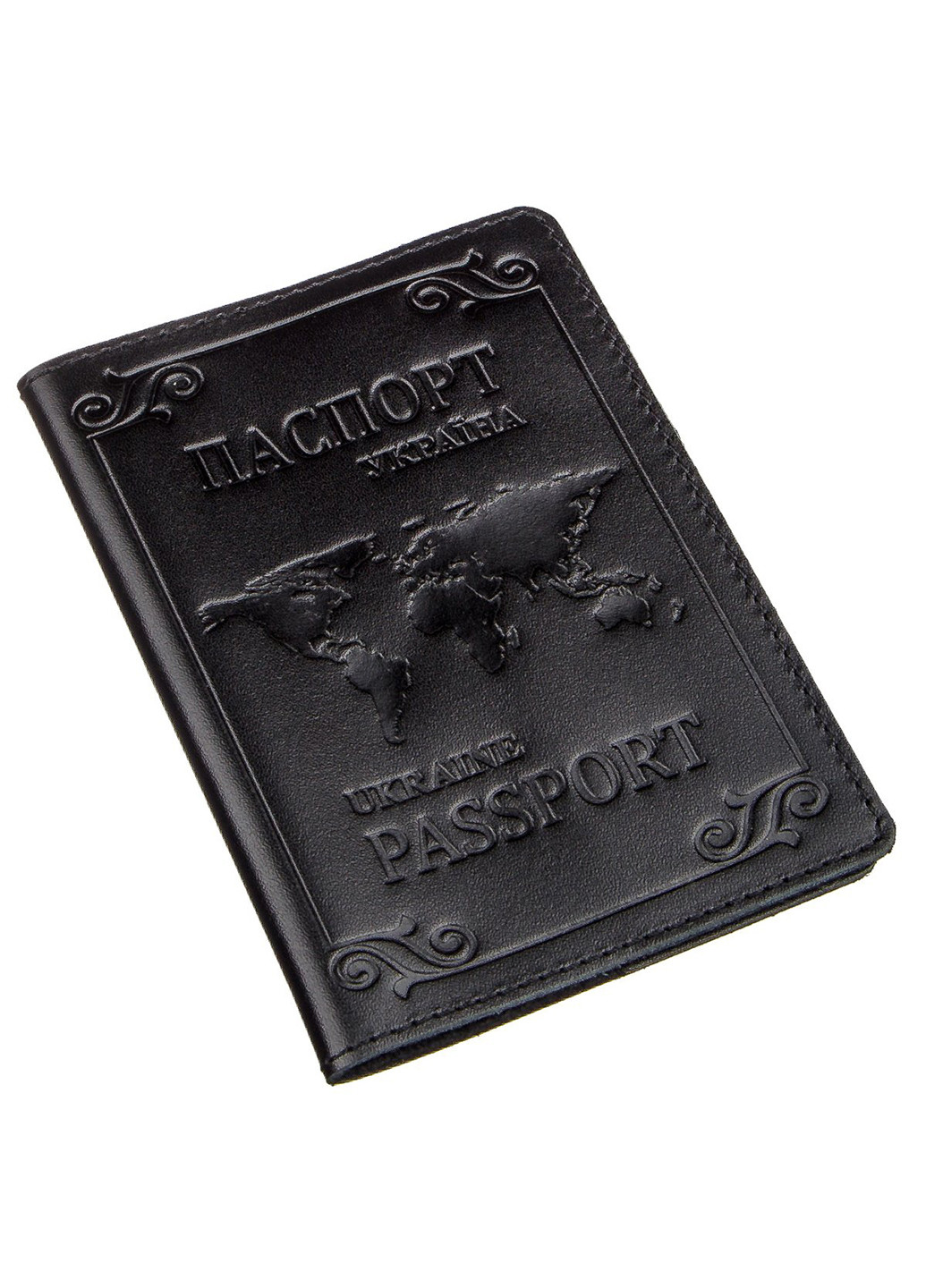 Шкіряна обкладинка на паспорт 9,5х13х1 см Shvigel (253490832)