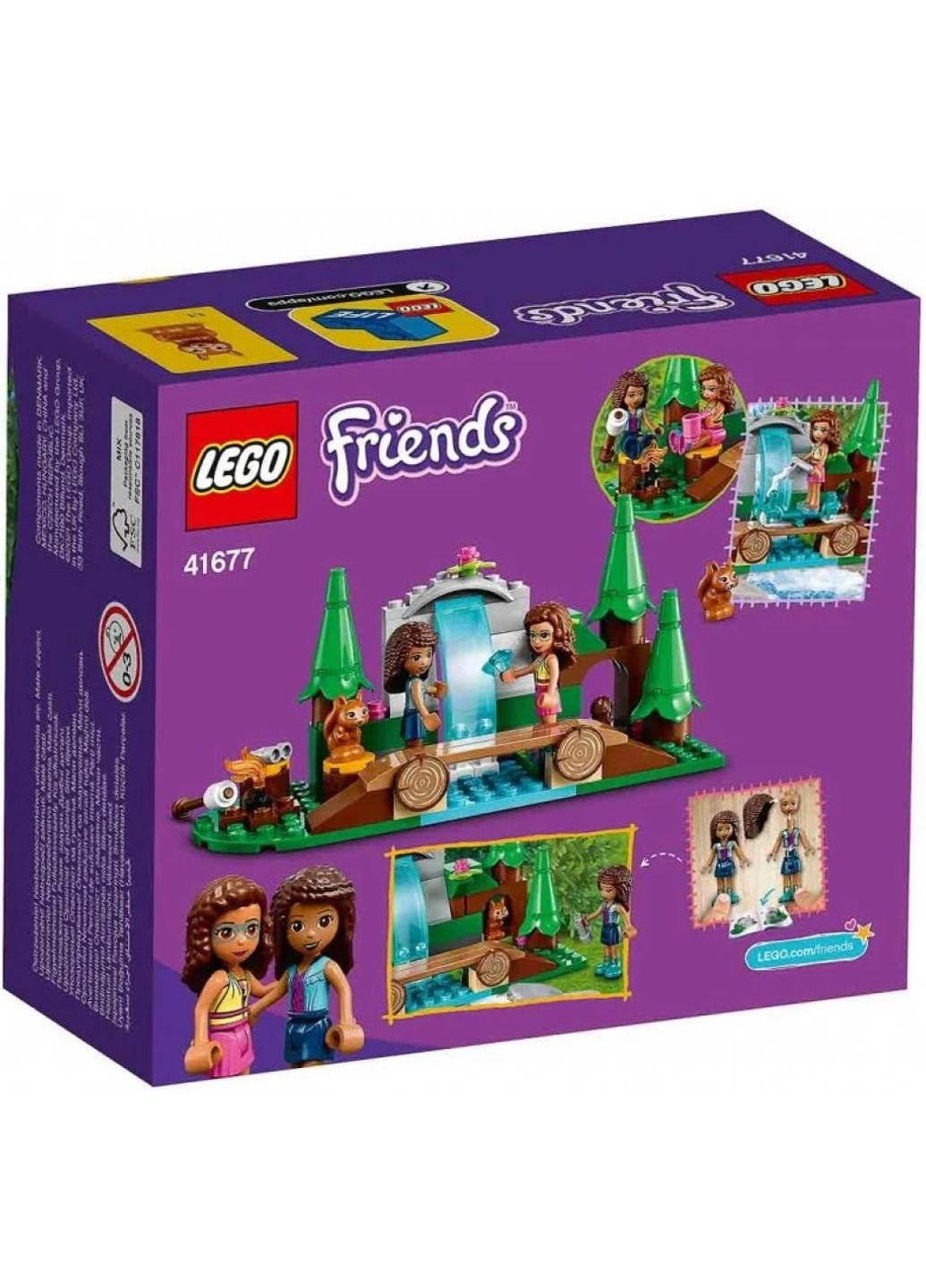 Конструктор Friends Лесной водопад 93 детали (41677) Lego (251221623)