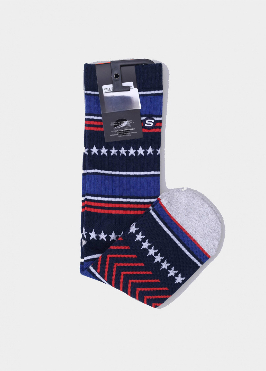 Темно-сині шкарпетки Skechers смужки (325233126)