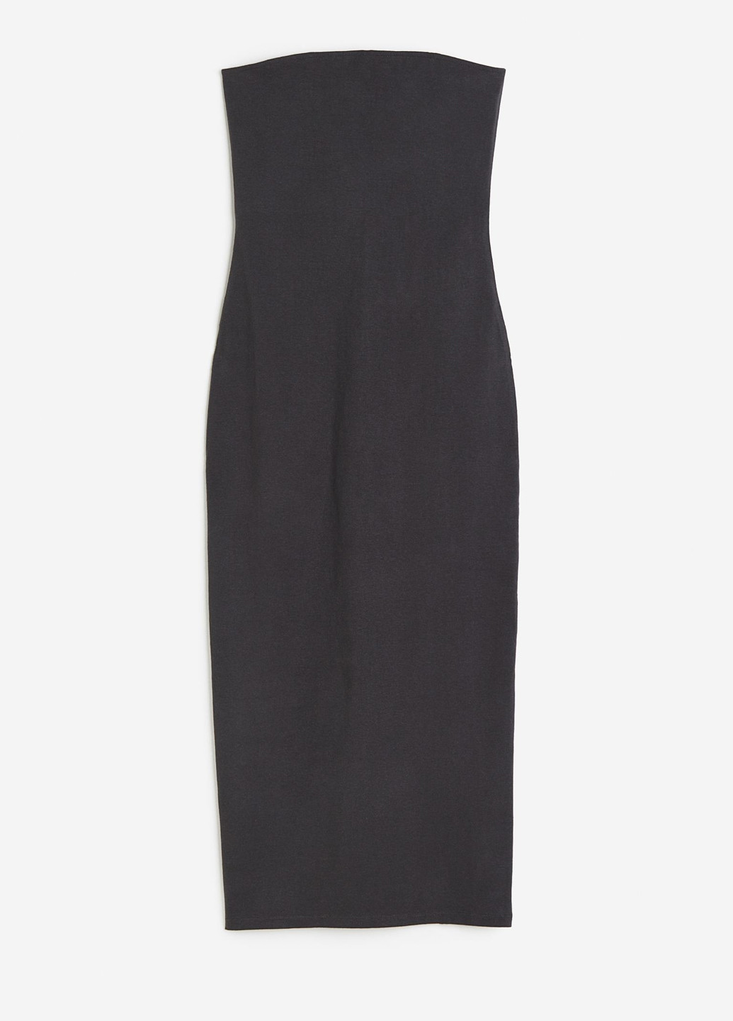 Темно-сіра кежуал сукня з відкритими плечима H&M однотонна