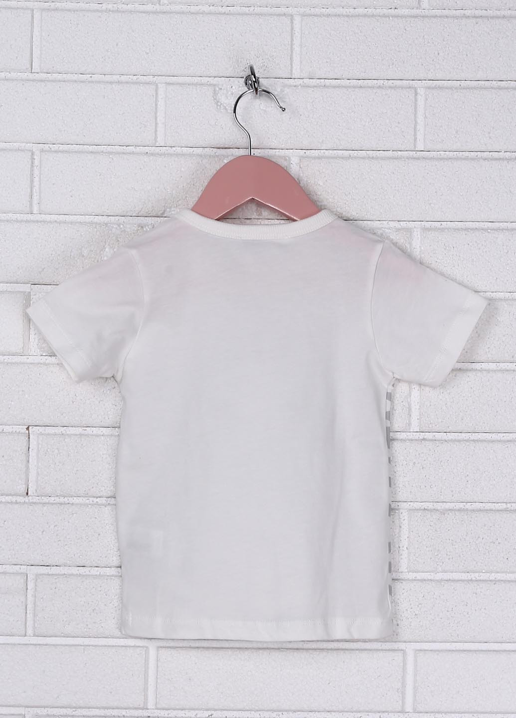 Молочная летняя футболка с коротким рукавом NK Unsea