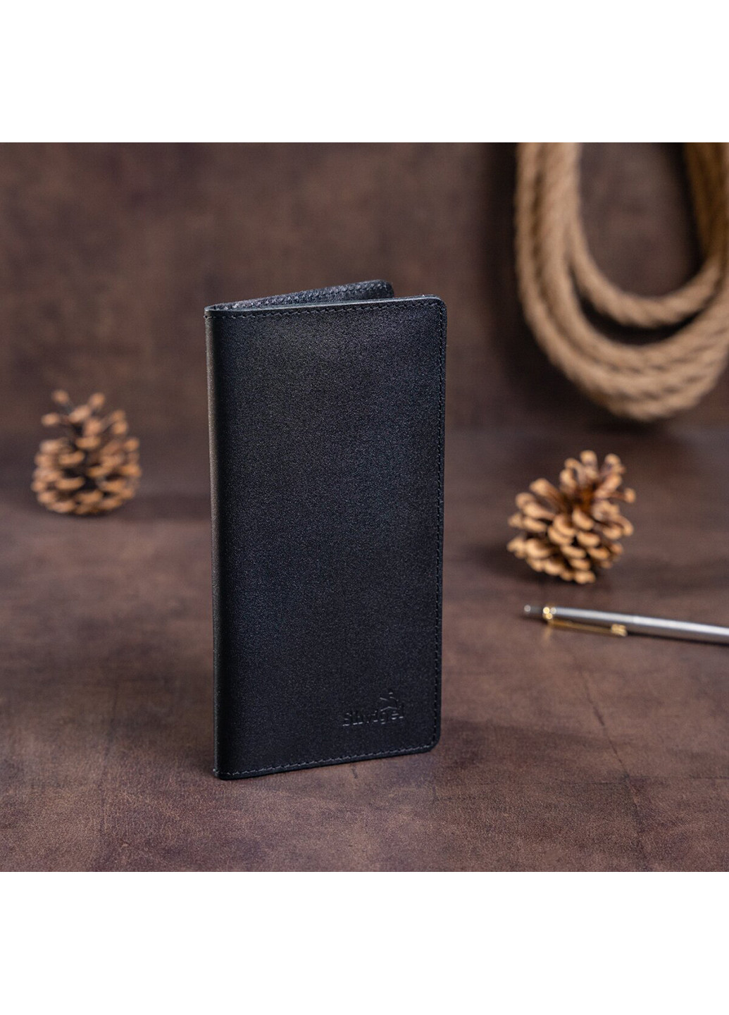 Мужской кожаный кошелек 18х9х1 см Shvigel (252132291)