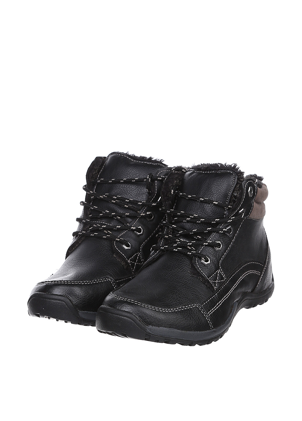 Черные зимние ботинки Cortina