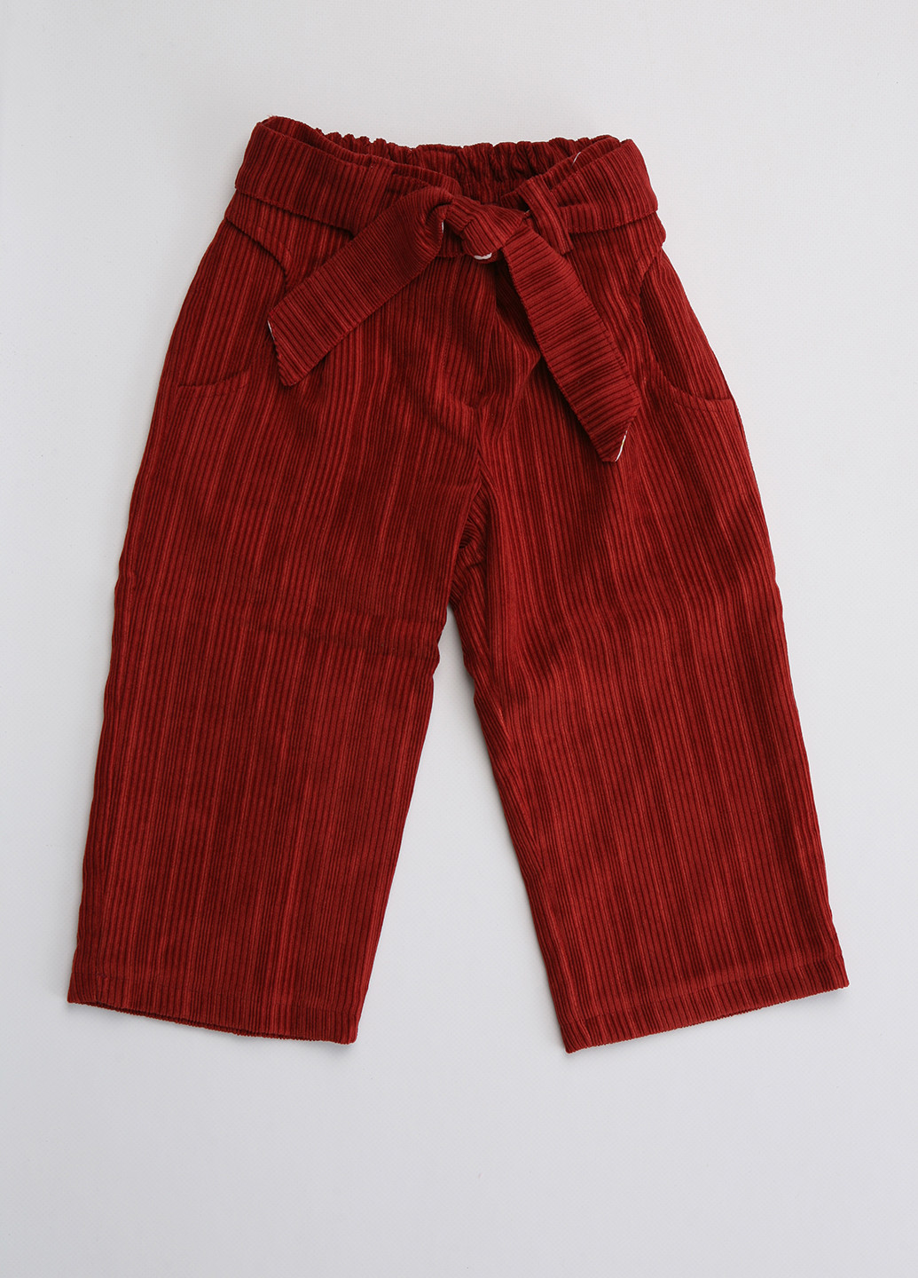 Бордовые кэжуал демисезонные со средней талией брюки Дайс