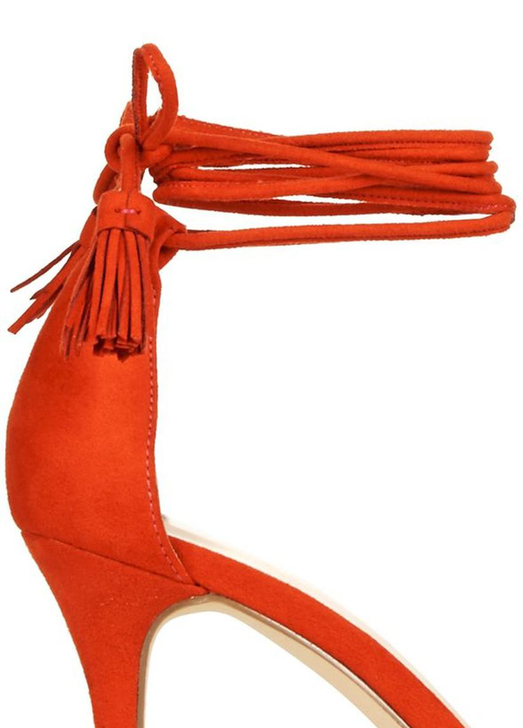 Оранжевые босоножки JustFab на шнурках