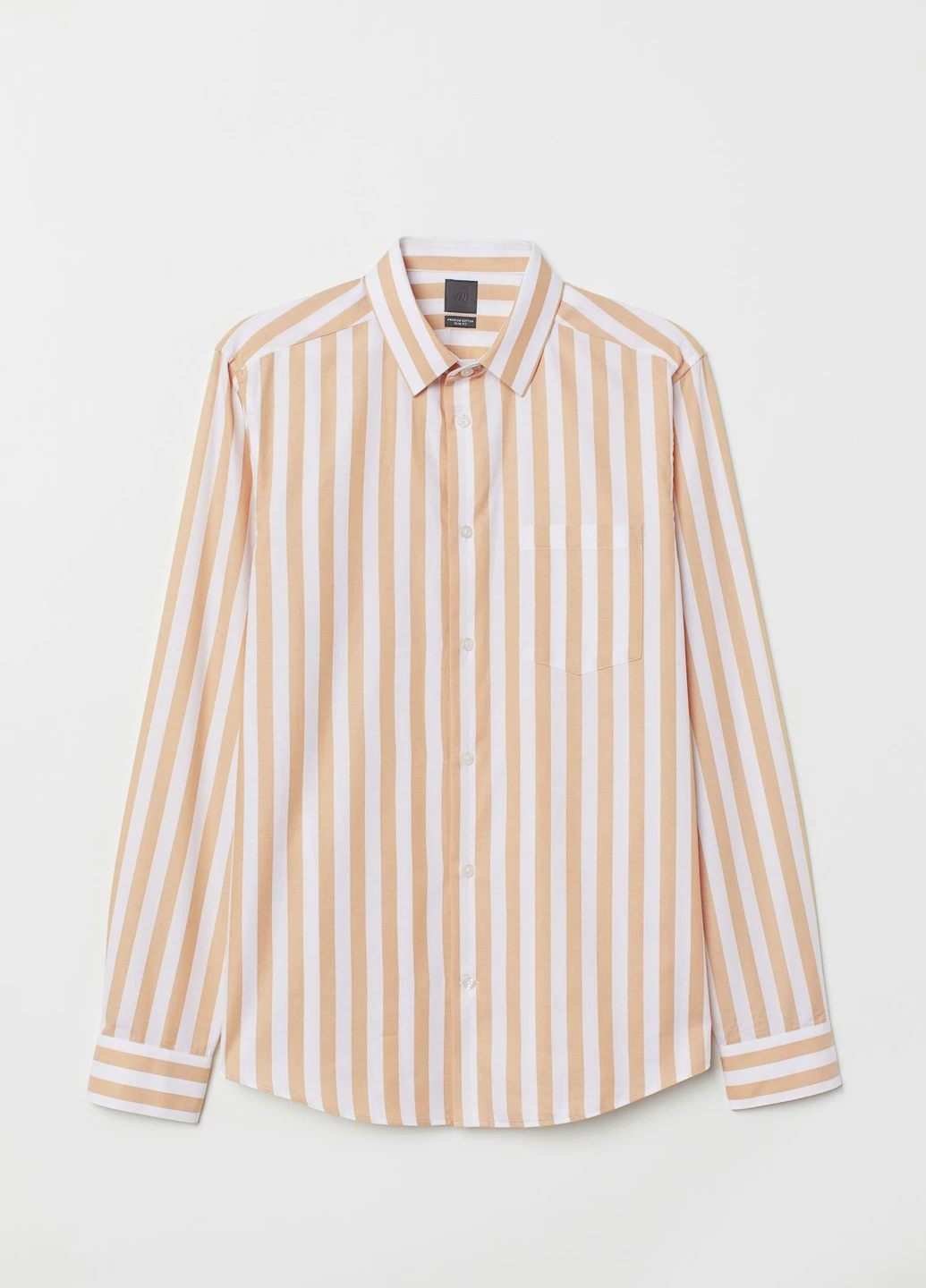 Белая рубашка однотонная H&M