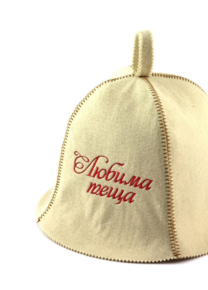 Банна шапка "Кохана теща", штучне хутро, білий (LA-416) Luxyart (252611364)