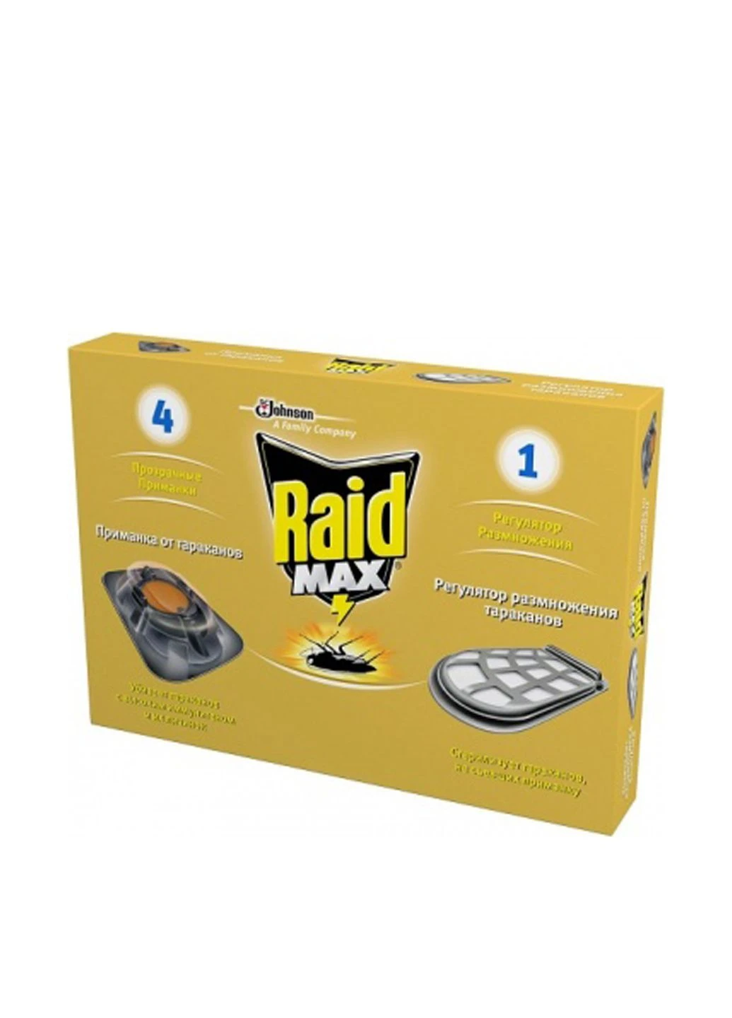 Пастка для тарганів (4 пастки + 1 регулятор розмноження) Raid (248673654)