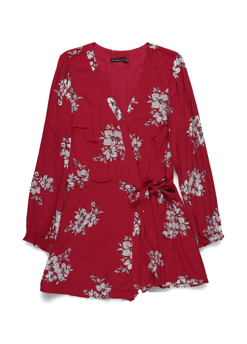 Комбинезон Abercrombie & Fitch комбинезон-шорты цветочный красный кэжуал вискоза