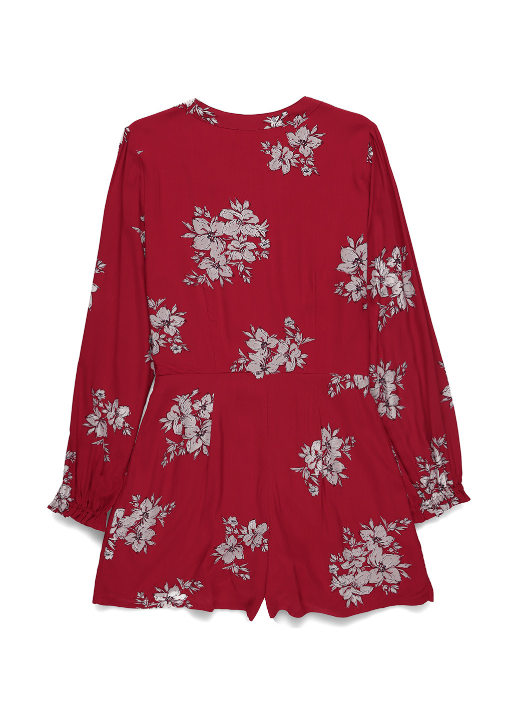 Комбинезон Abercrombie & Fitch комбинезон-шорты цветочный красный кэжуал вискоза