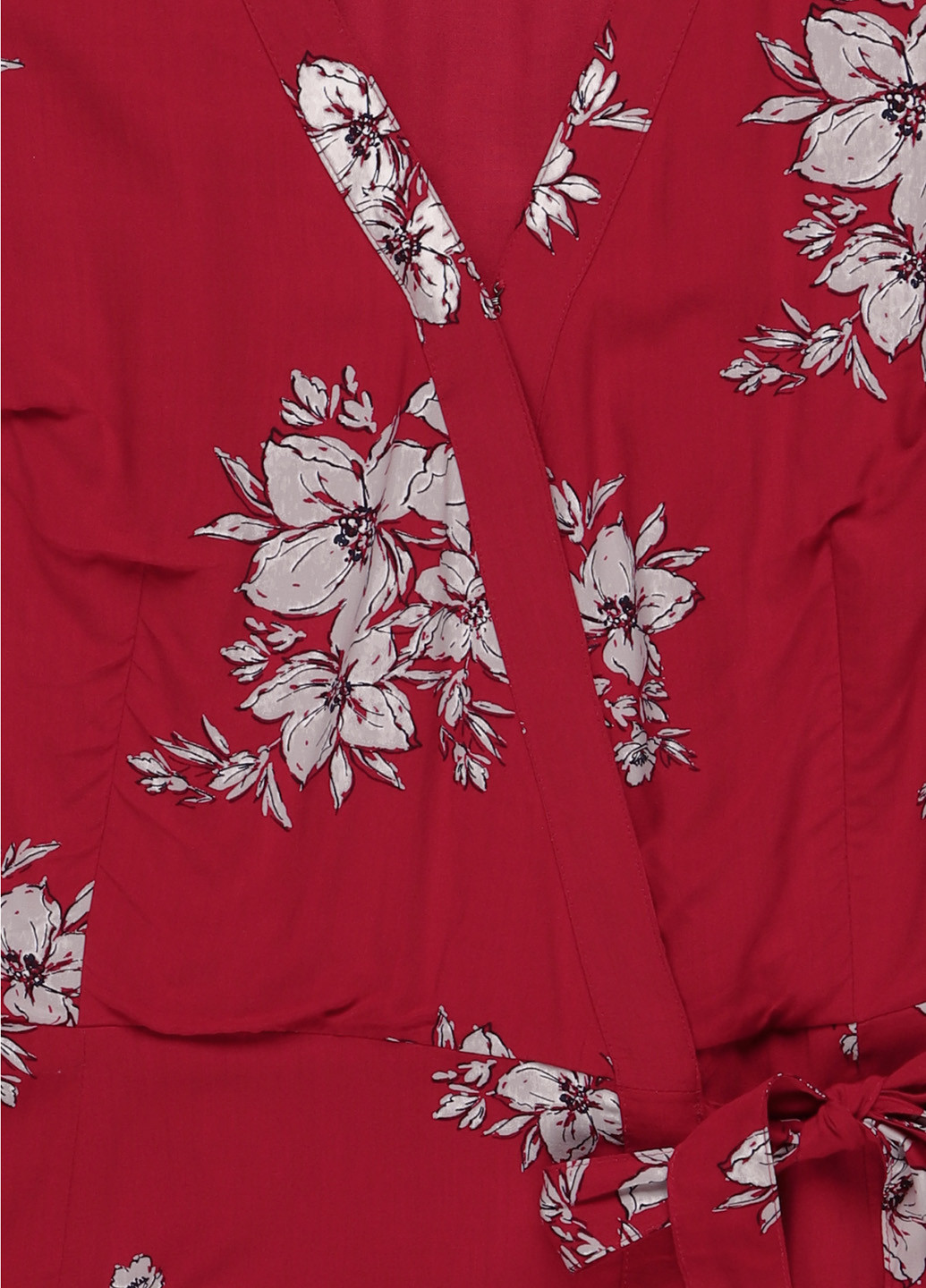 Комбинезон Abercrombie & Fitch комбинезон-шорты цветочный красный кэжуал вискоза