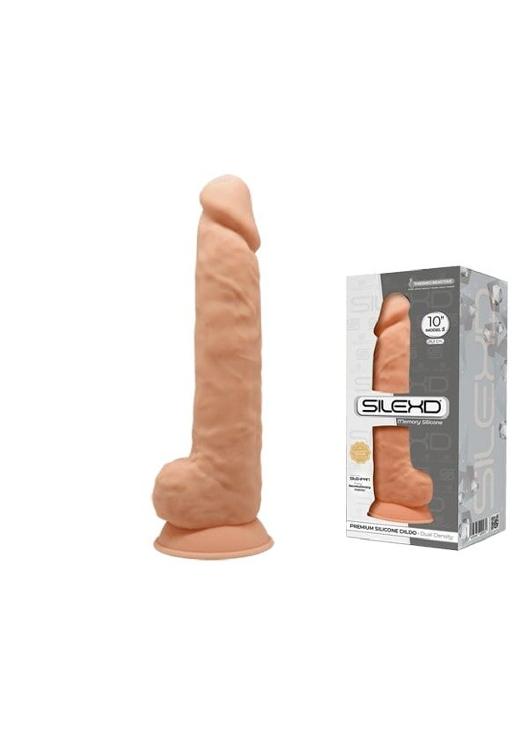 Фаллоимитатор реалистичный SilexD Arnold Flesh (MODEL 5 size 10in), двухслойный, силикон+Silexpan, д Adrien Lastic (255073489)