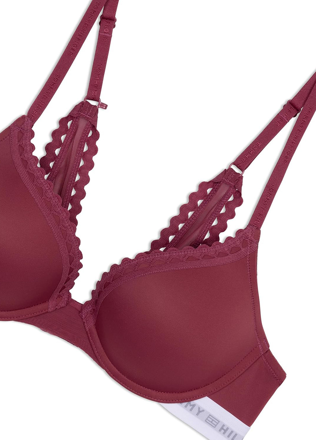 Темно-рожевий бралетт бюстгальтер Tommy Hilfiger з кісточками нейлон