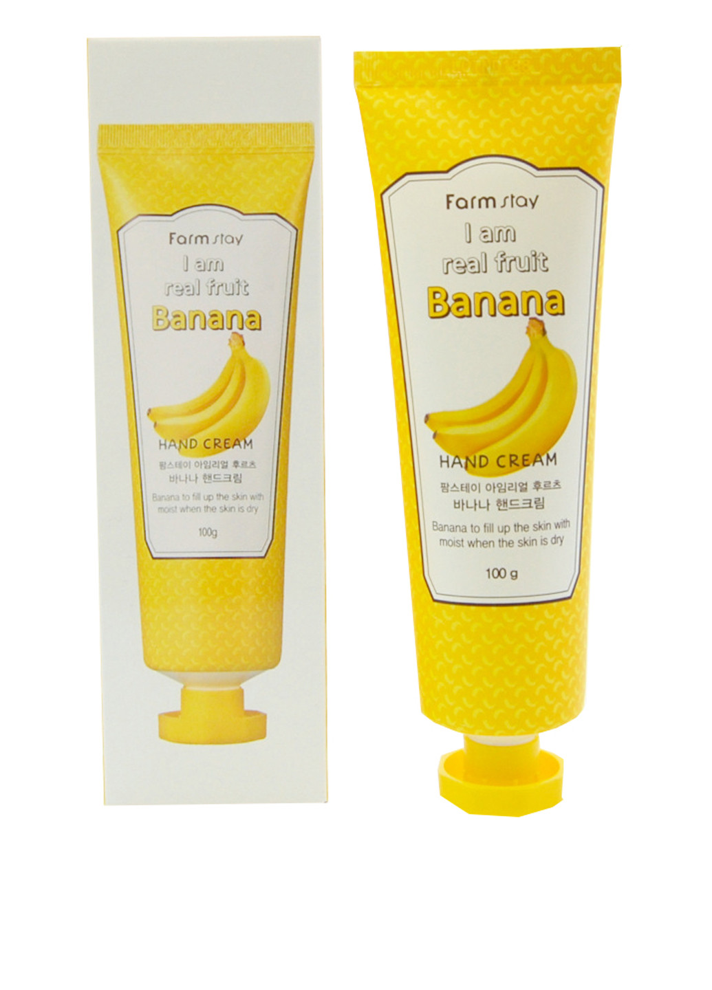 Крем для рук з екстрактом банана I Am Real Fruit Banana Hand Cream, 100 мл Farm Stay (186499114)