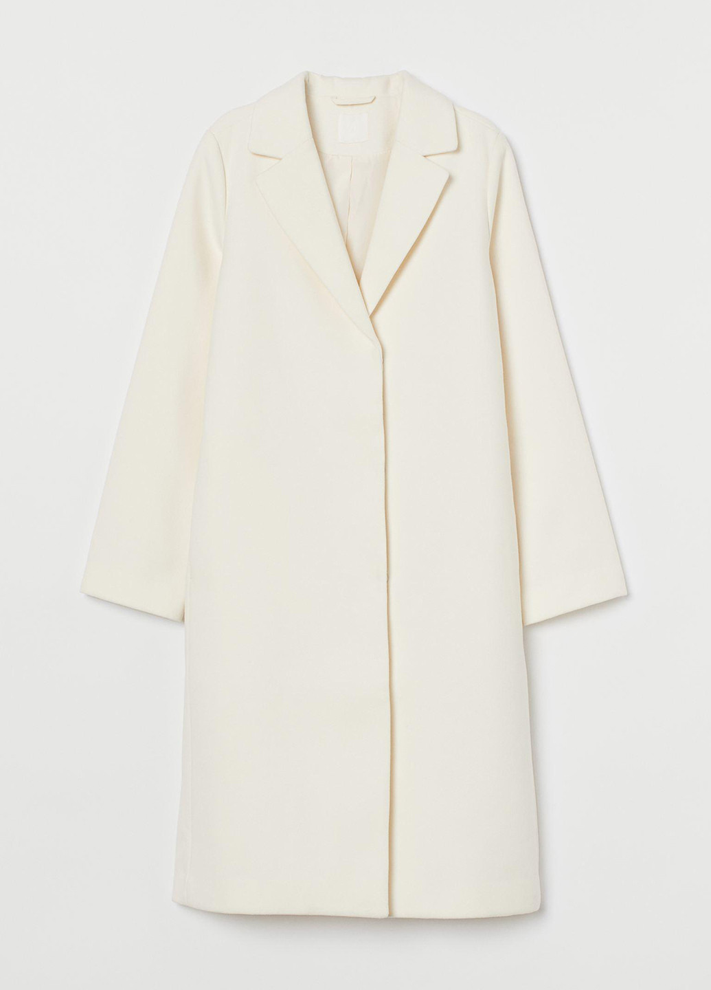 Белое демисезонное Пальто однобортное H&M