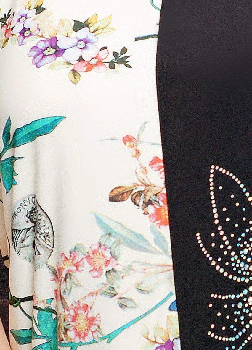 Бірюзова літня блуза з квіткою зі стразів маріса бірюзова Tatiana